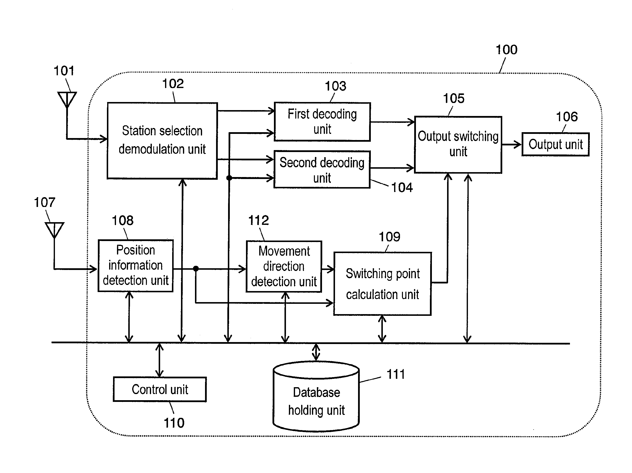 Digital broadcast reception device