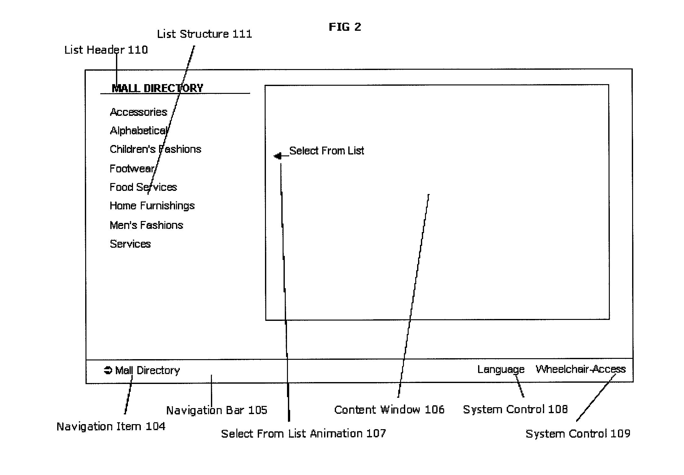 User interface for large-format interactive display systems