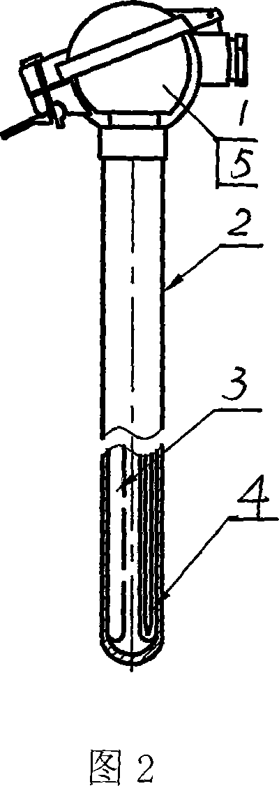 Thermocouple with temperature correcting and monitoring holes