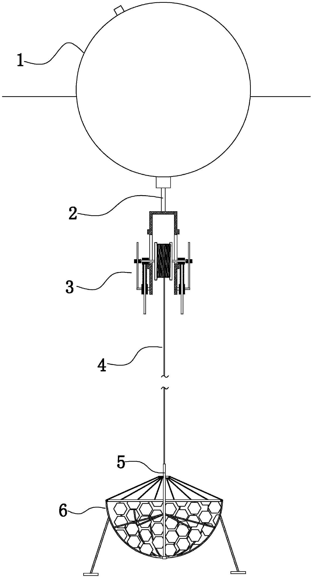 Suspended algae growing device