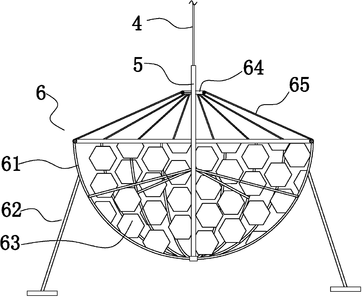 Suspended algae growing device