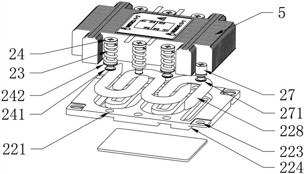 Processor fixing structure, component and computer equipment