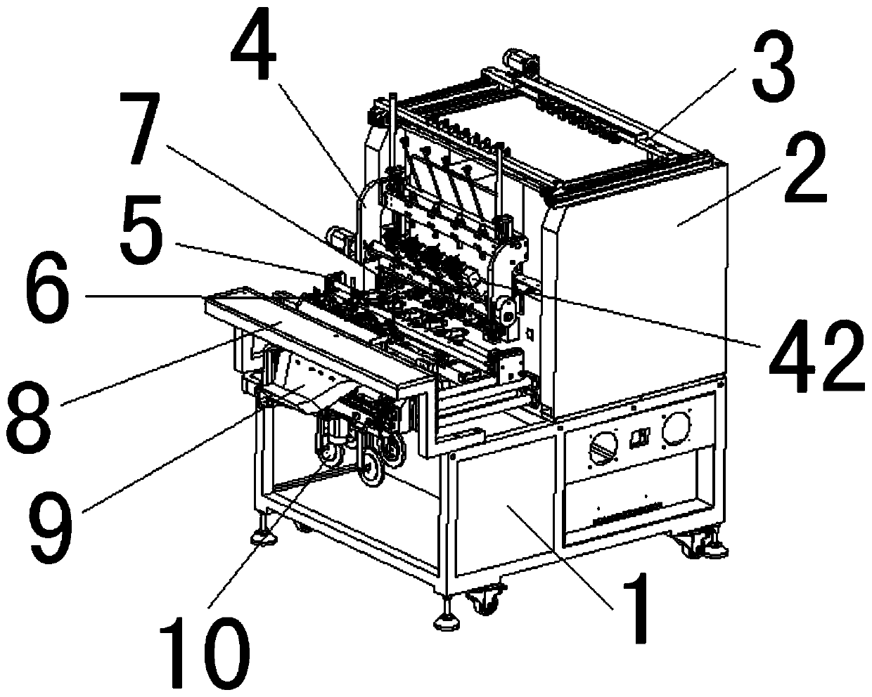 Automatic sleeve penetrating winding machine