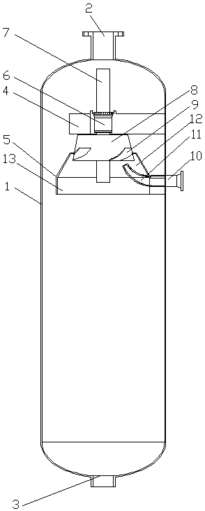 Liquid-gas separation method