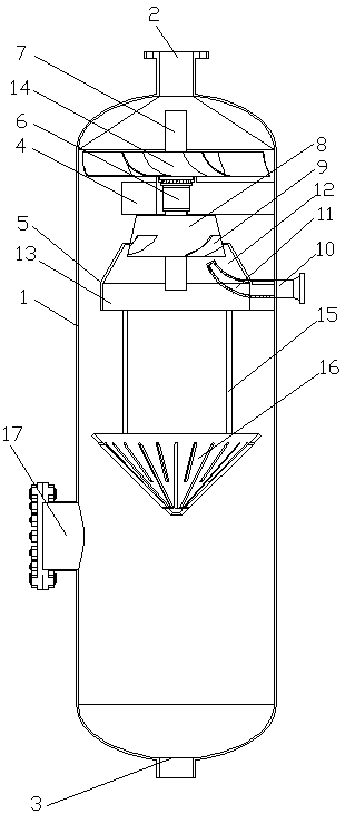 Liquid-gas separation method