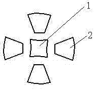 Finger contact positioning star combined keyboard