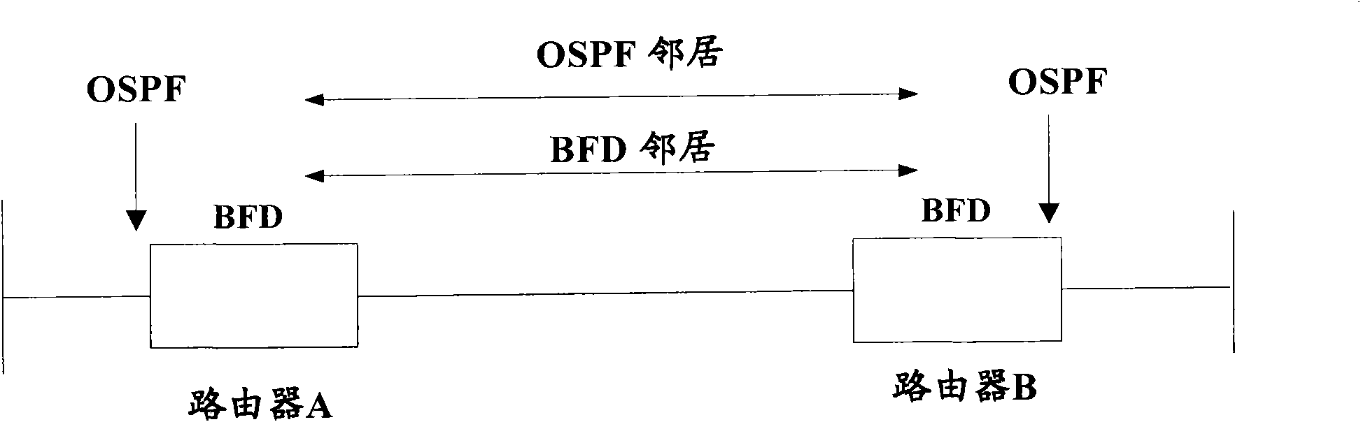 Method and device for realizing bidirectional forwarding detection