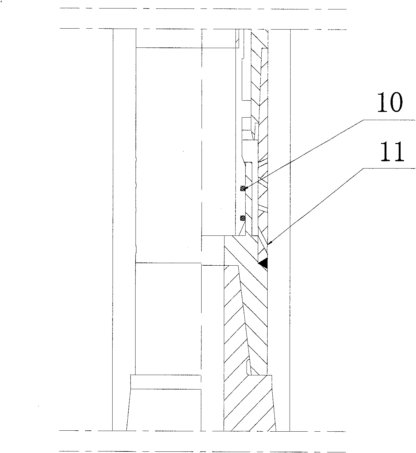 Positive-circulation drilling and dedusting technique of chamber down-hole hammer and double-wall pipe