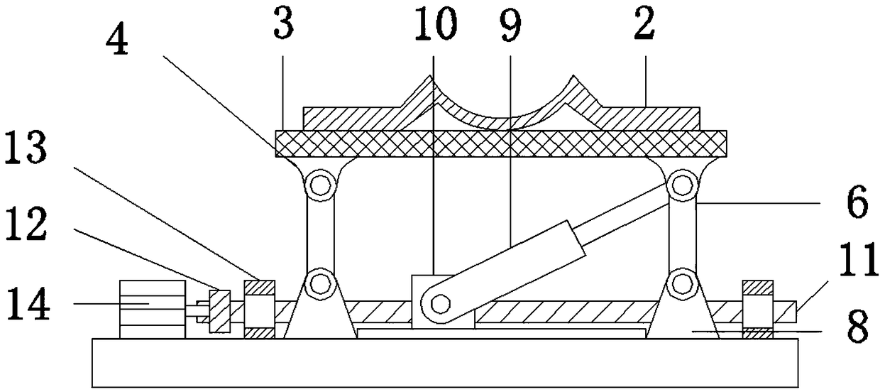 Pipe bellmouth polishing device for nodular cast iron pipe