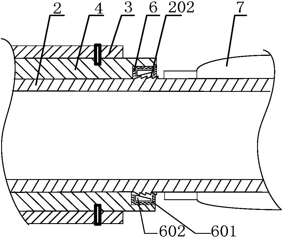 Stratum rock debris supporting and packing device