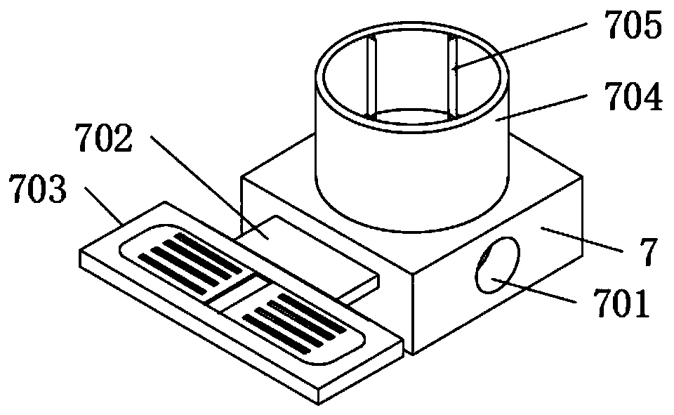 An auxiliary device for hanging grounding wires during electric power maintenance