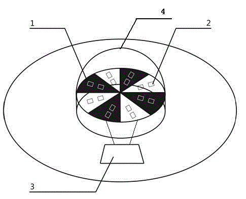 Measuring device and method of total solar radiation