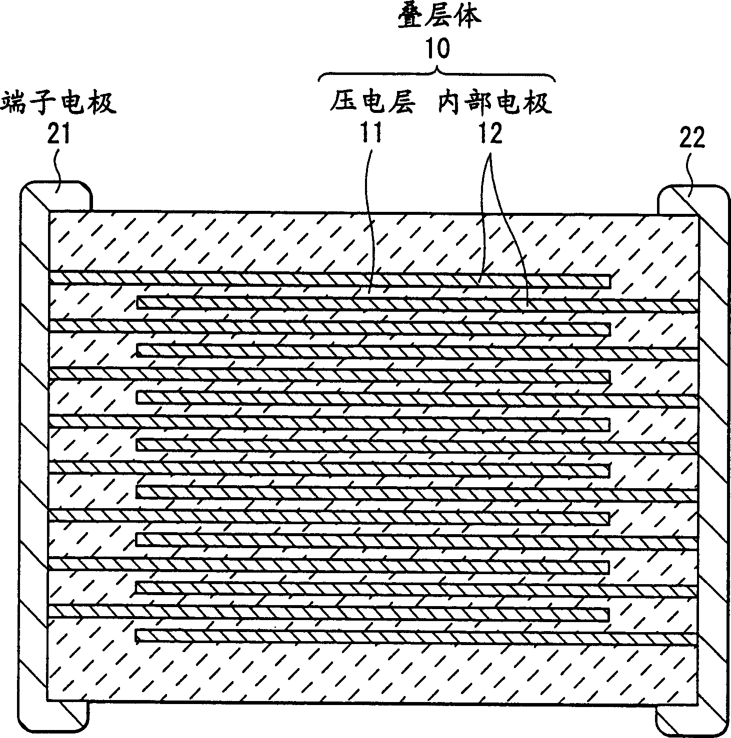 Piezoelectric porcelain and method for preparation thereof and piezoelectric element