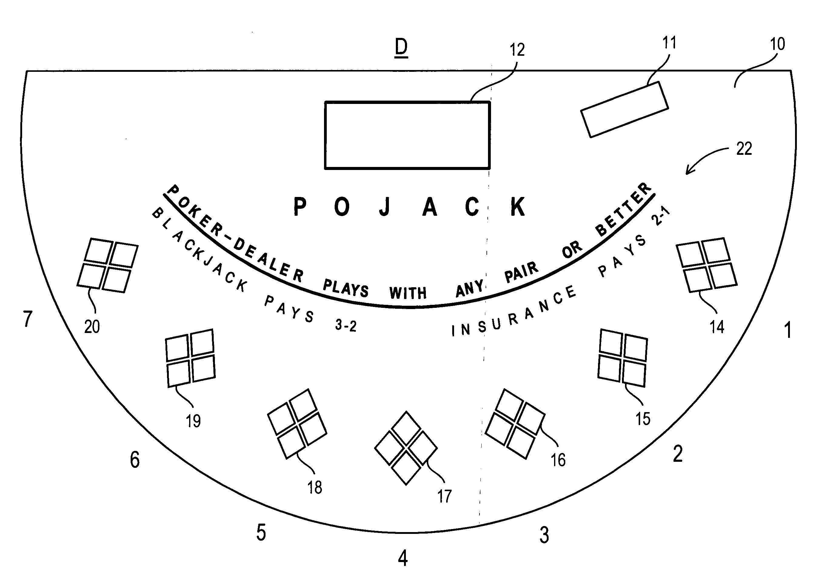 Combination poker and blackjack casino card game