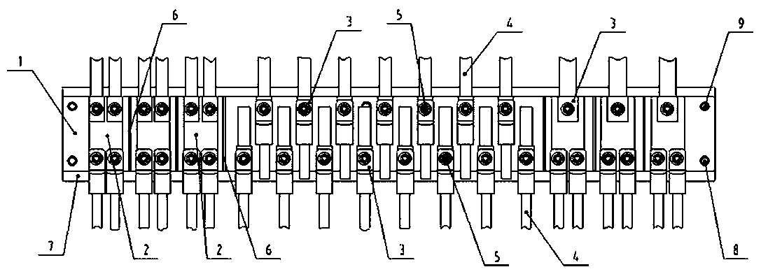 Intermediate transition terminal for rail transit converters