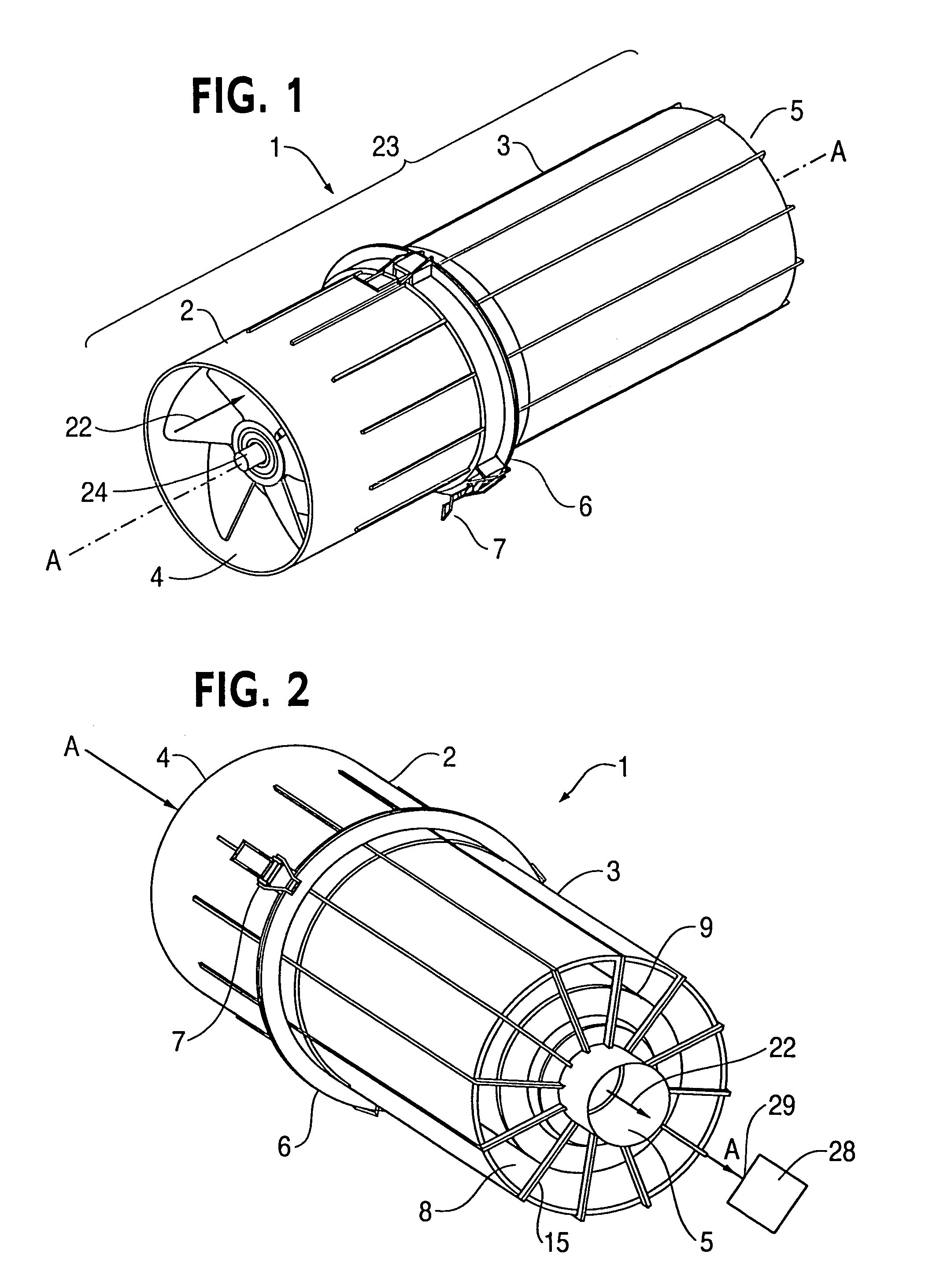 Powered air cleaning system and air cleaning method