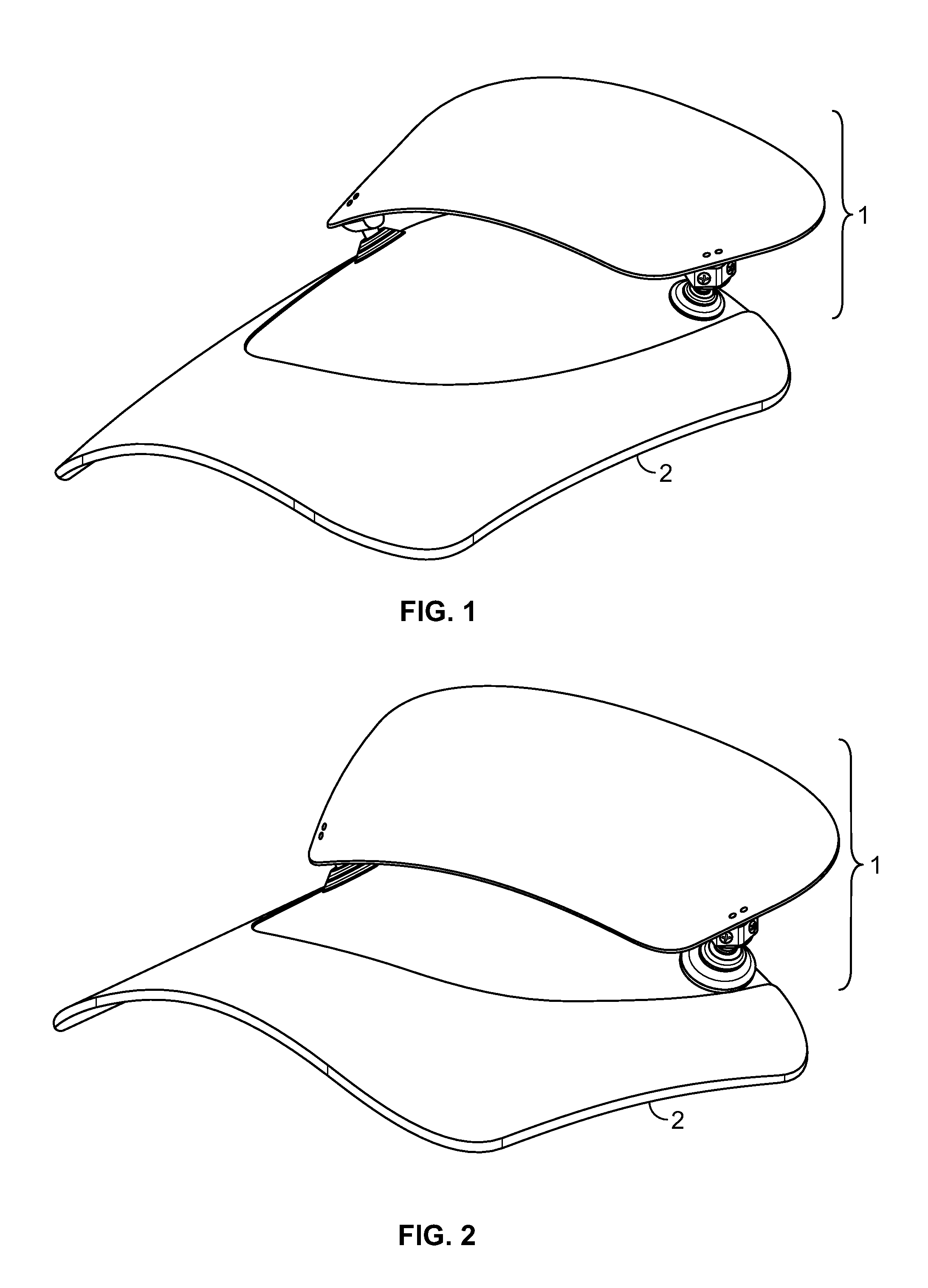 Exterior surface mounted adjustable wind deflector