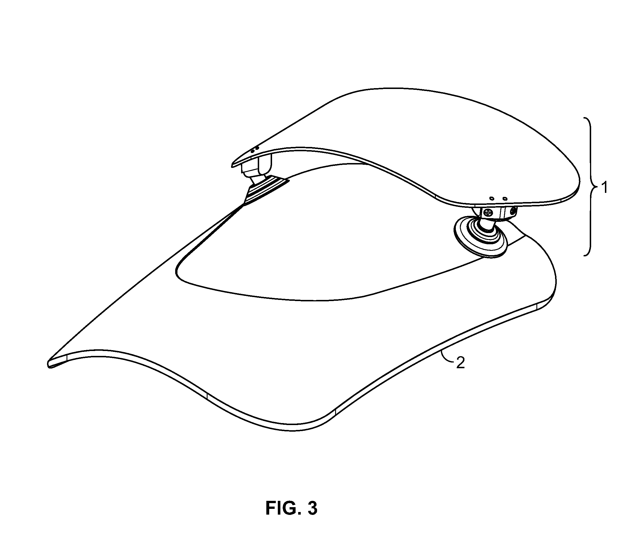 Exterior surface mounted adjustable wind deflector