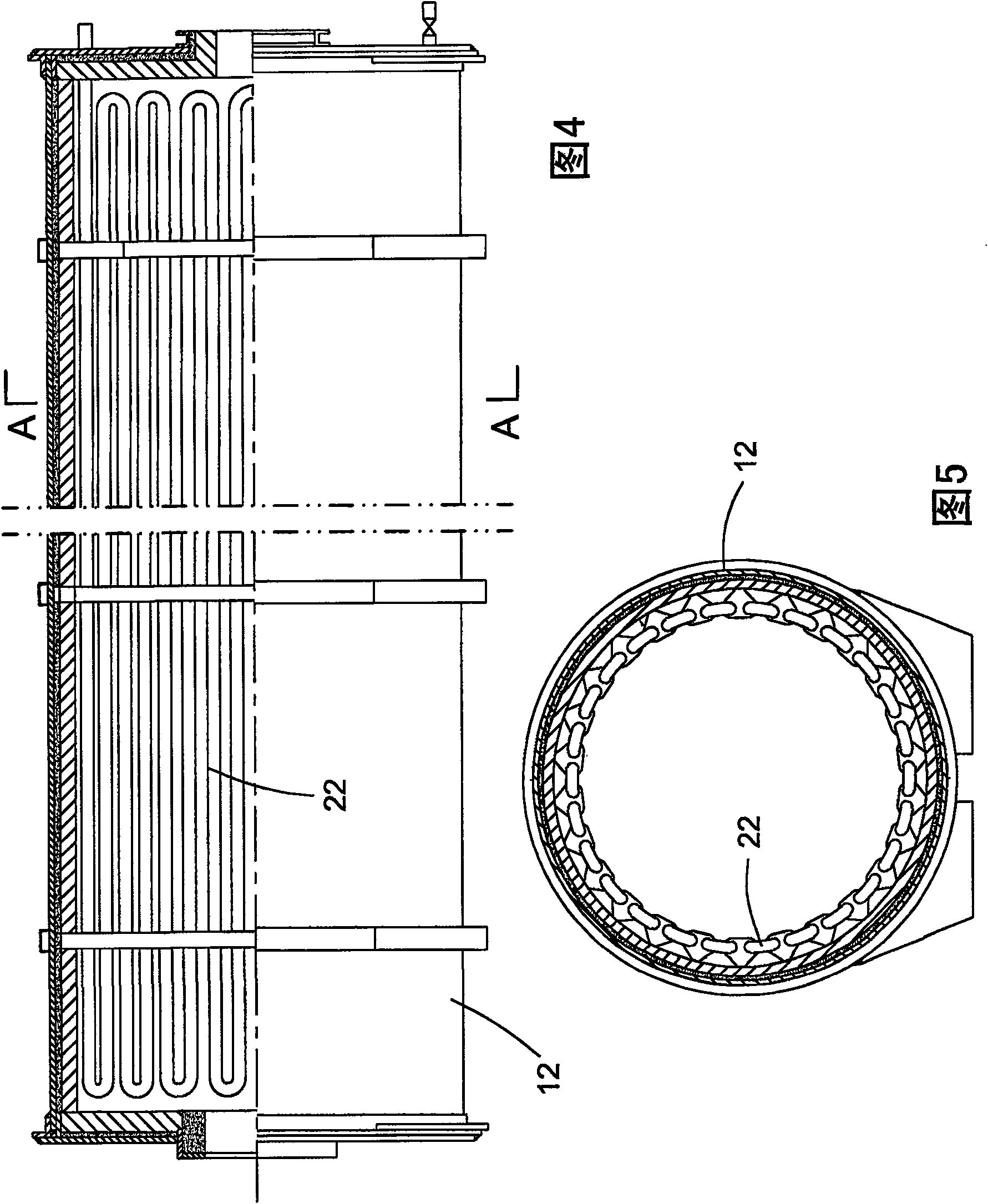 Subcritical pressure pouring boiler furnace