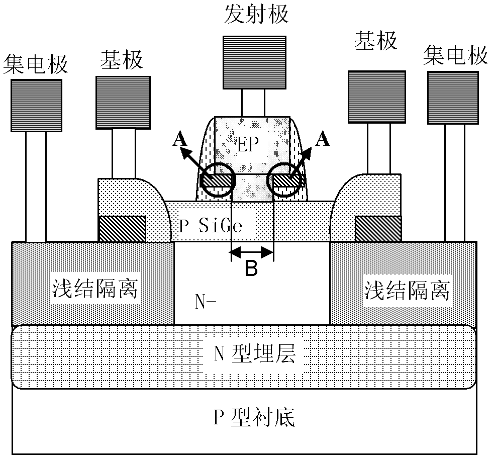 Method for extracting base parasitic resistance from HBT component