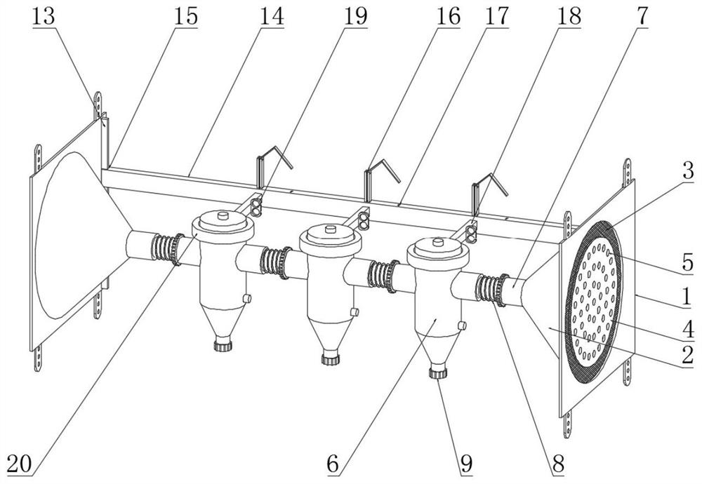 An automobile air conditioner electrostatic precipitator