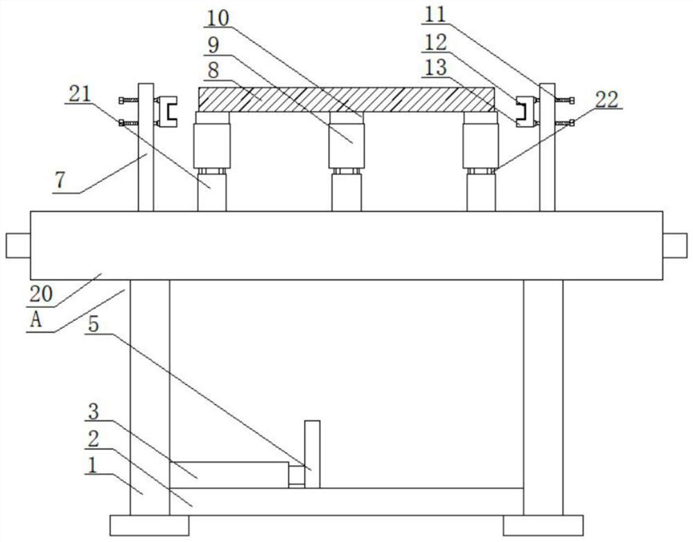 Hollow glass production clamp with built-in sunshade curtain