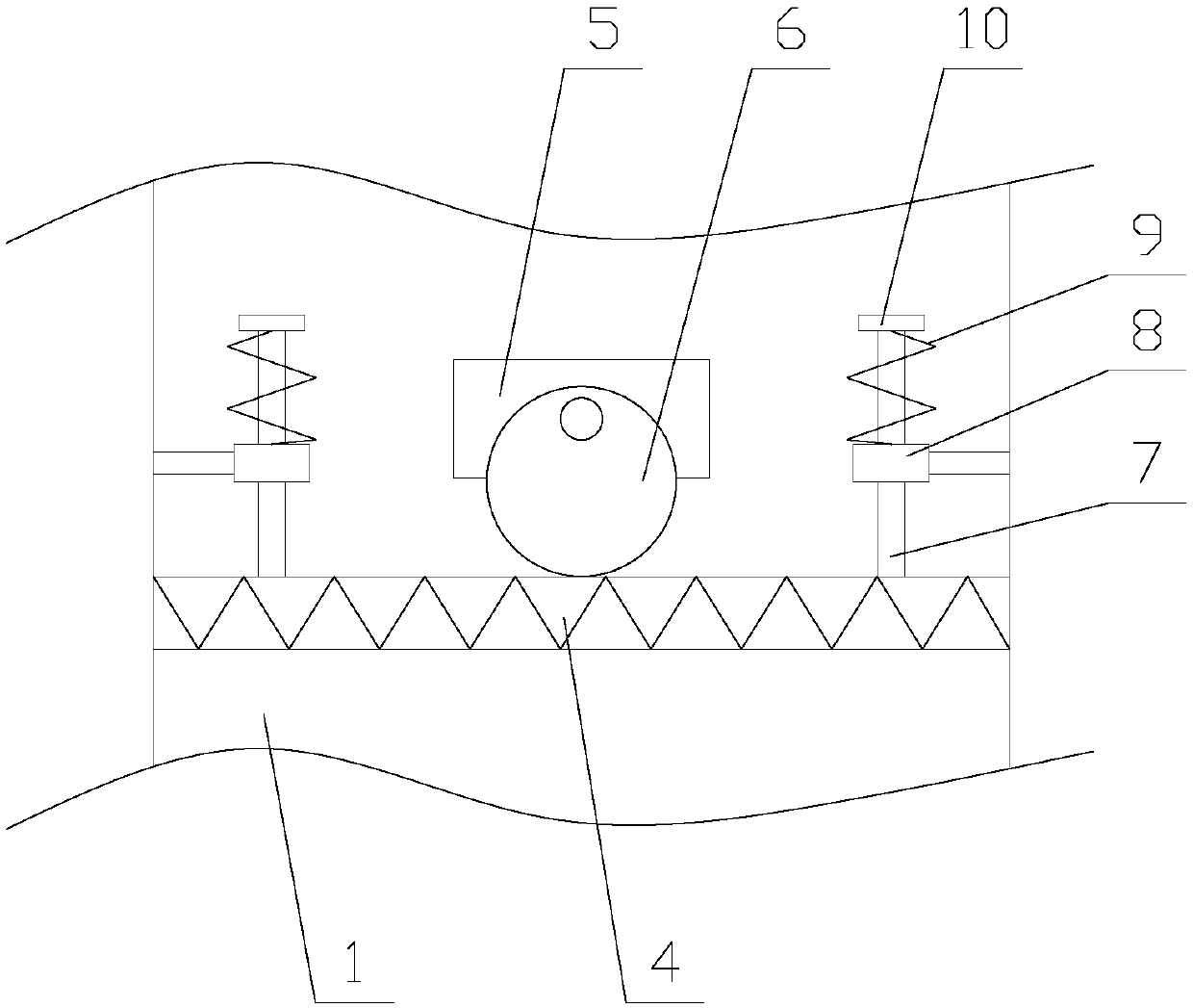 Waste gas purification equipment with functions of particulate matter removal and air pressure adjustment