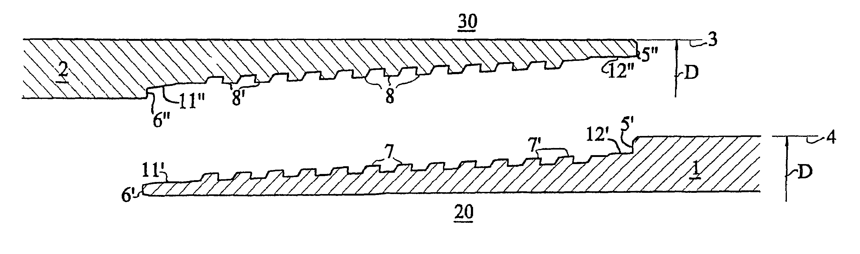 Screw threaded joint for continuous-profile tubes