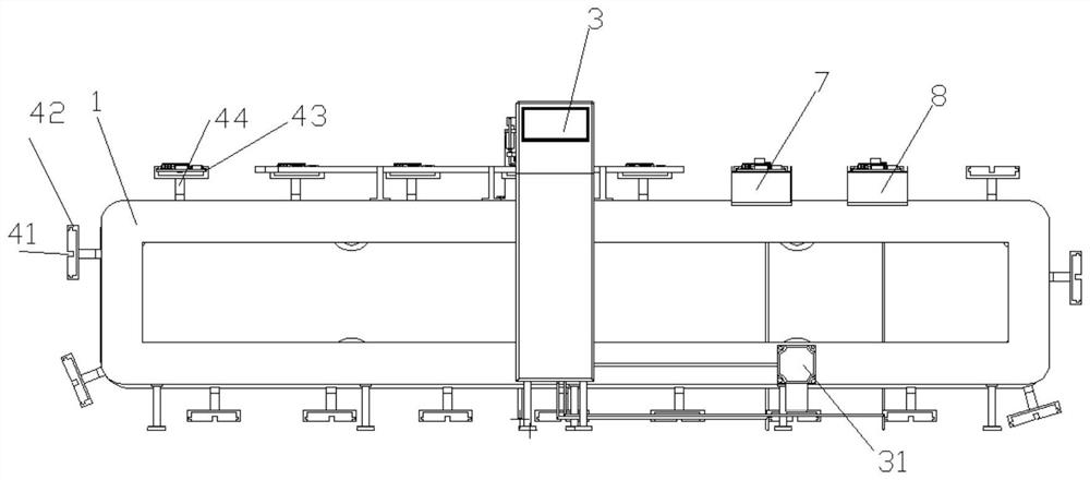 Online intelligent detection equipment for computer mainboard