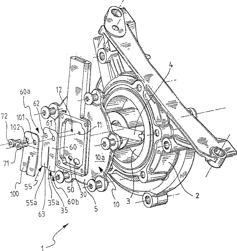 Vacuum pump for vehicle motors and one-way valve for said vacuum pump