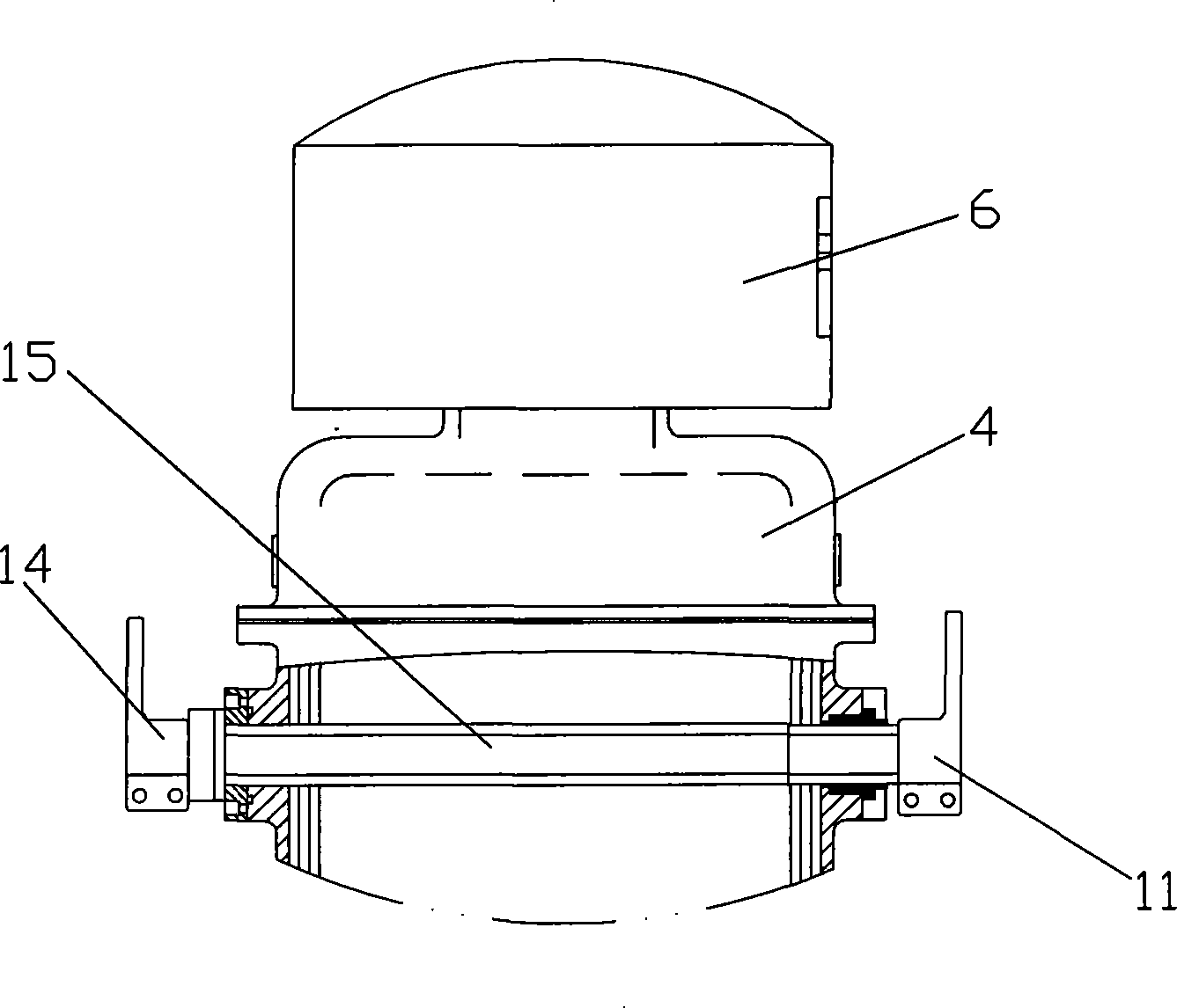 Combined high-tension current potential transformer