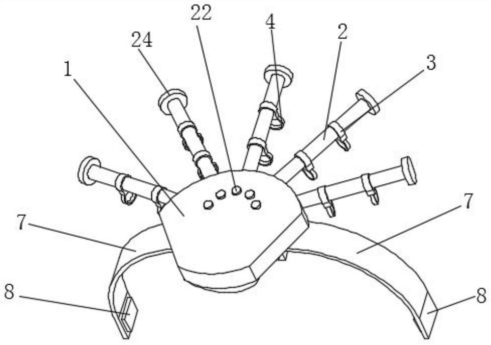 Palm fixing device for hepato-pancreato-biliary surgical department