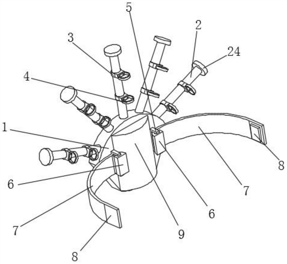 Palm fixing device for hepato-pancreato-biliary surgical department