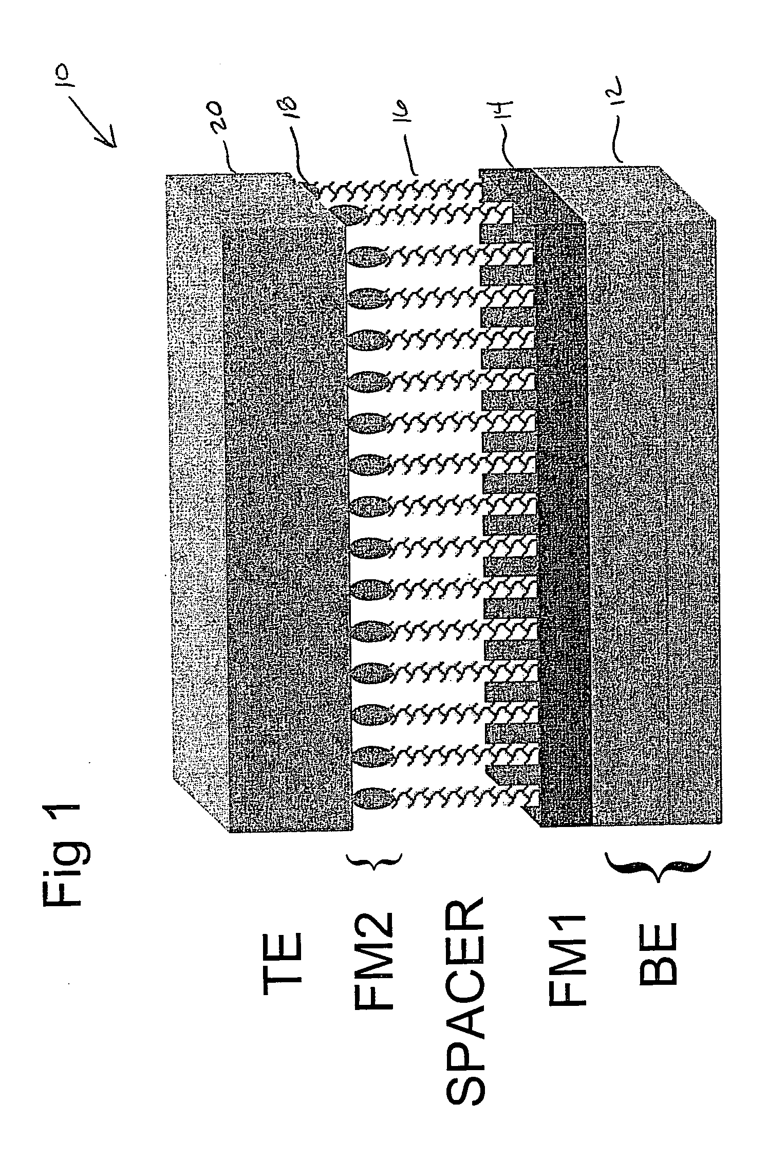Spintronic device having a carbon nanotube array-based spacer layer and method of forming same