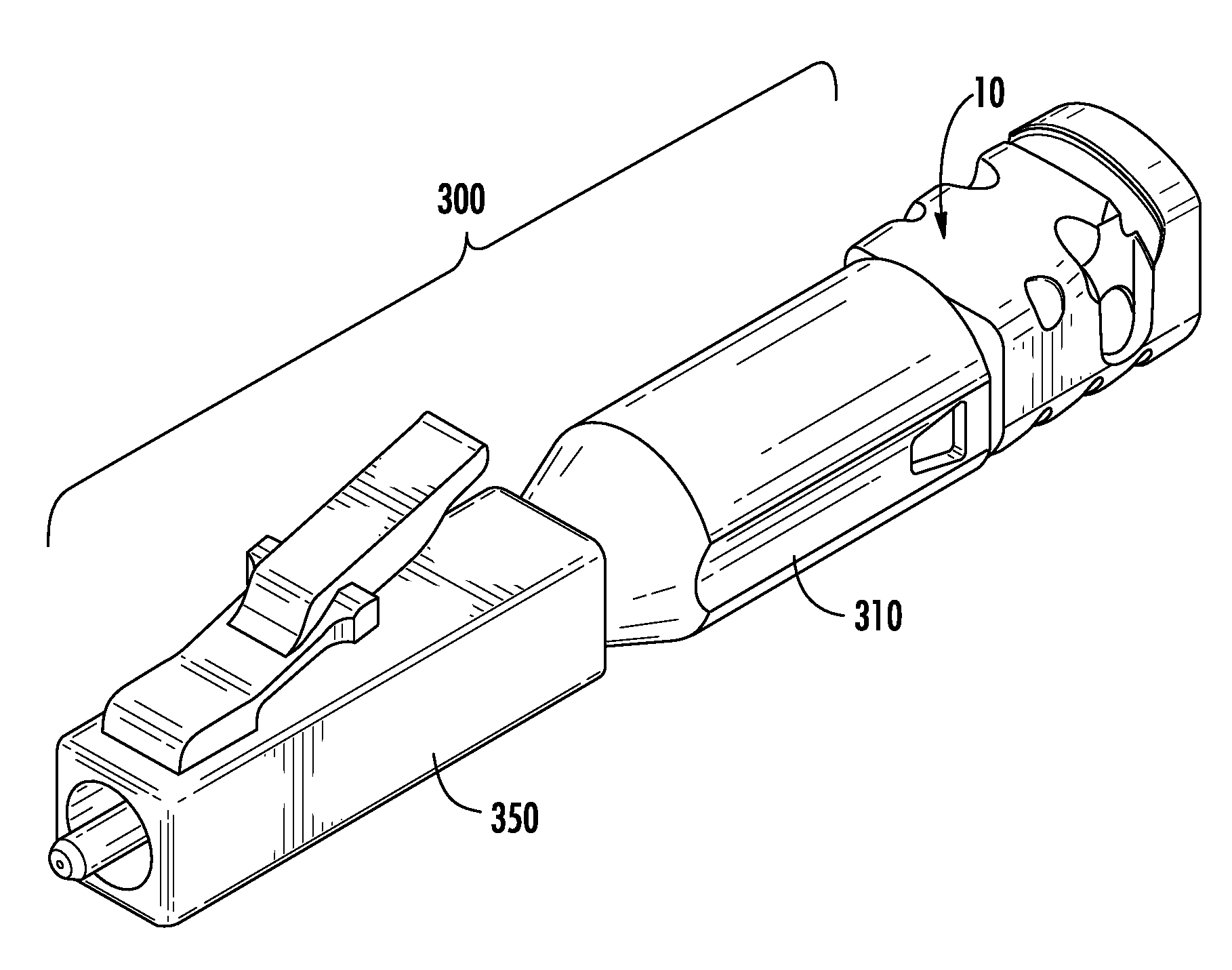 Fiber optic connector of a fiber optic connection termination system