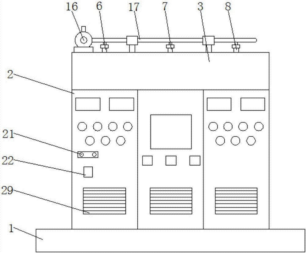 Heat dissipation device for high and low voltage switch cabinet