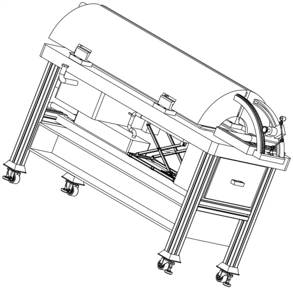 Paralyzed patient nursing sickbed