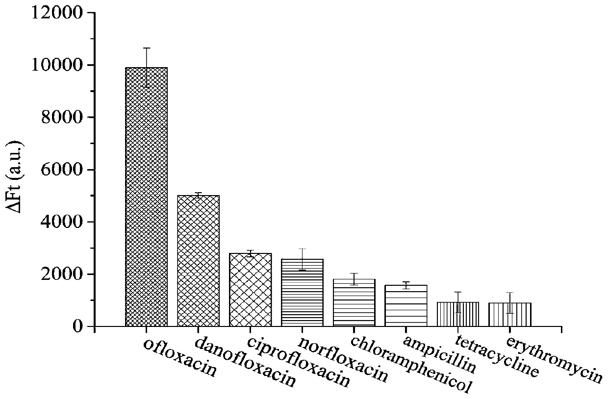 Kit, probe and method for rapid and sensitive detection of ofloxacin