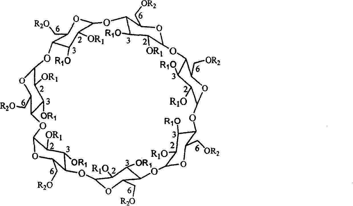 Beta-cyclodextrin derivative capillary gas chromatography chiral fixed phase and preparing method thereof