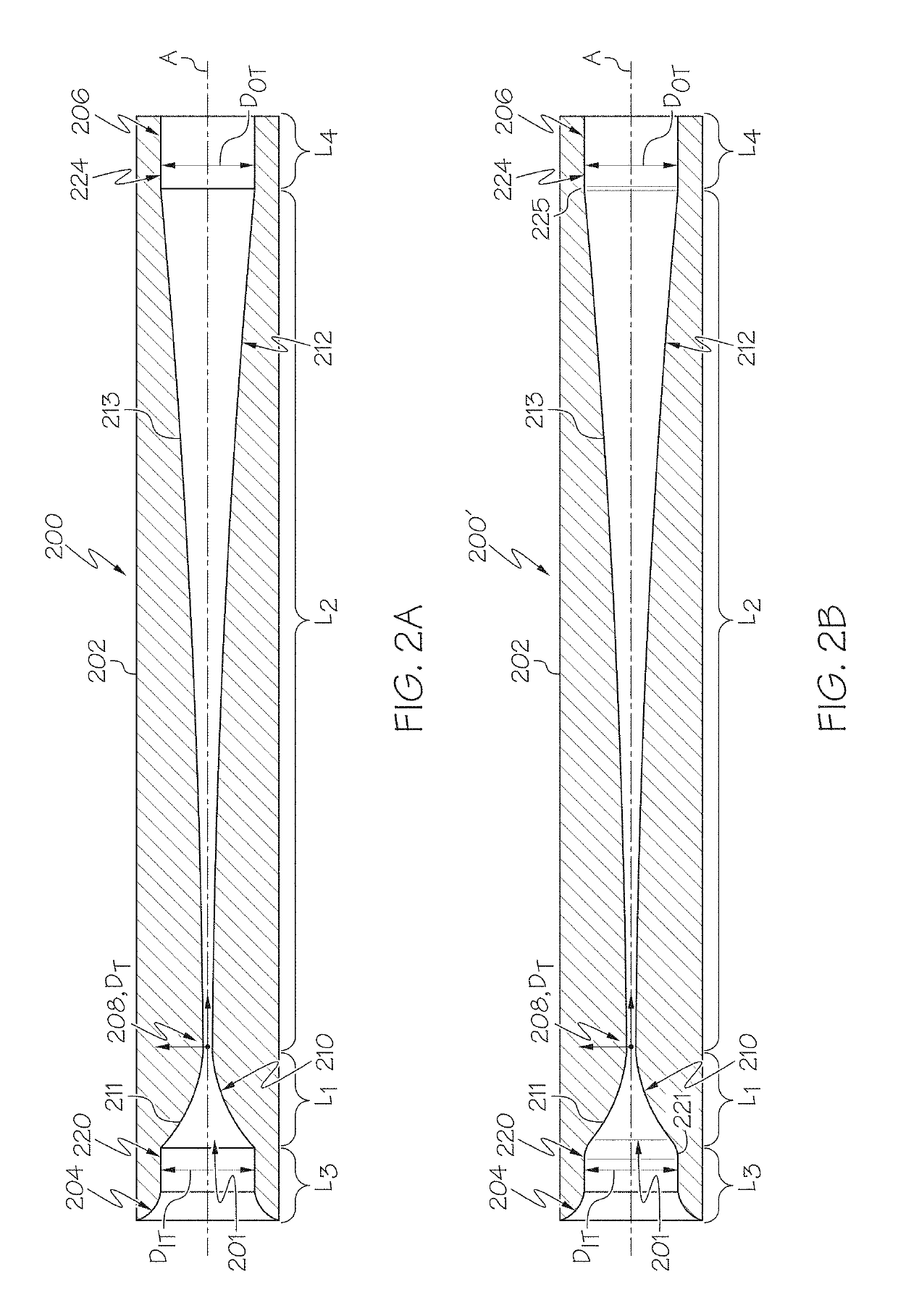 Restrictors using the Venturi effect