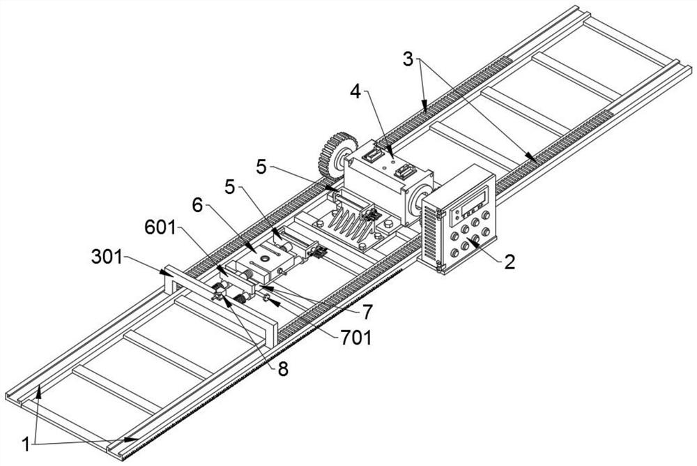 A tensile performance testing device based on polymer rubber testing