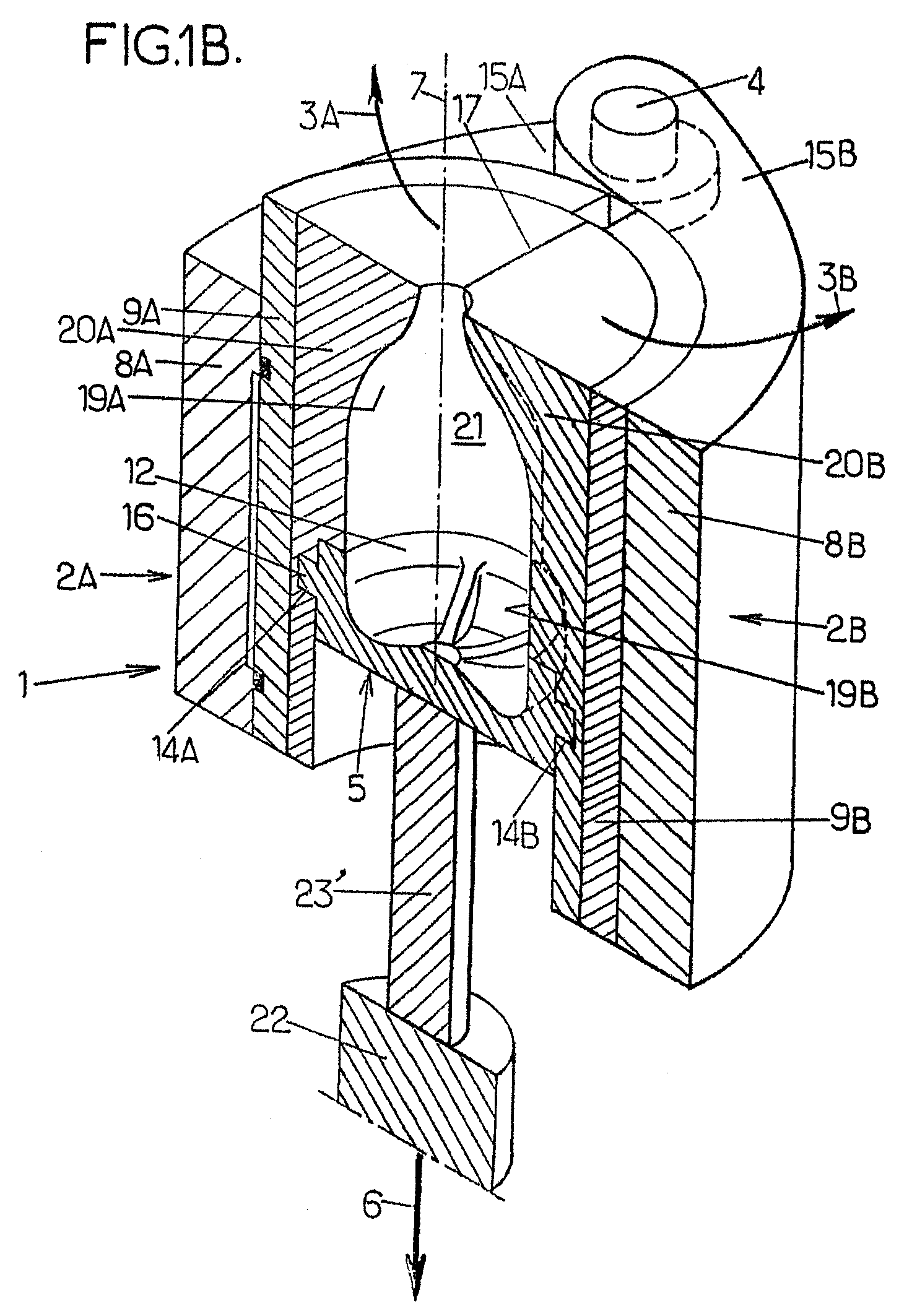 Molding device with height-adjustable base for molding thermoplastic containers of various heights