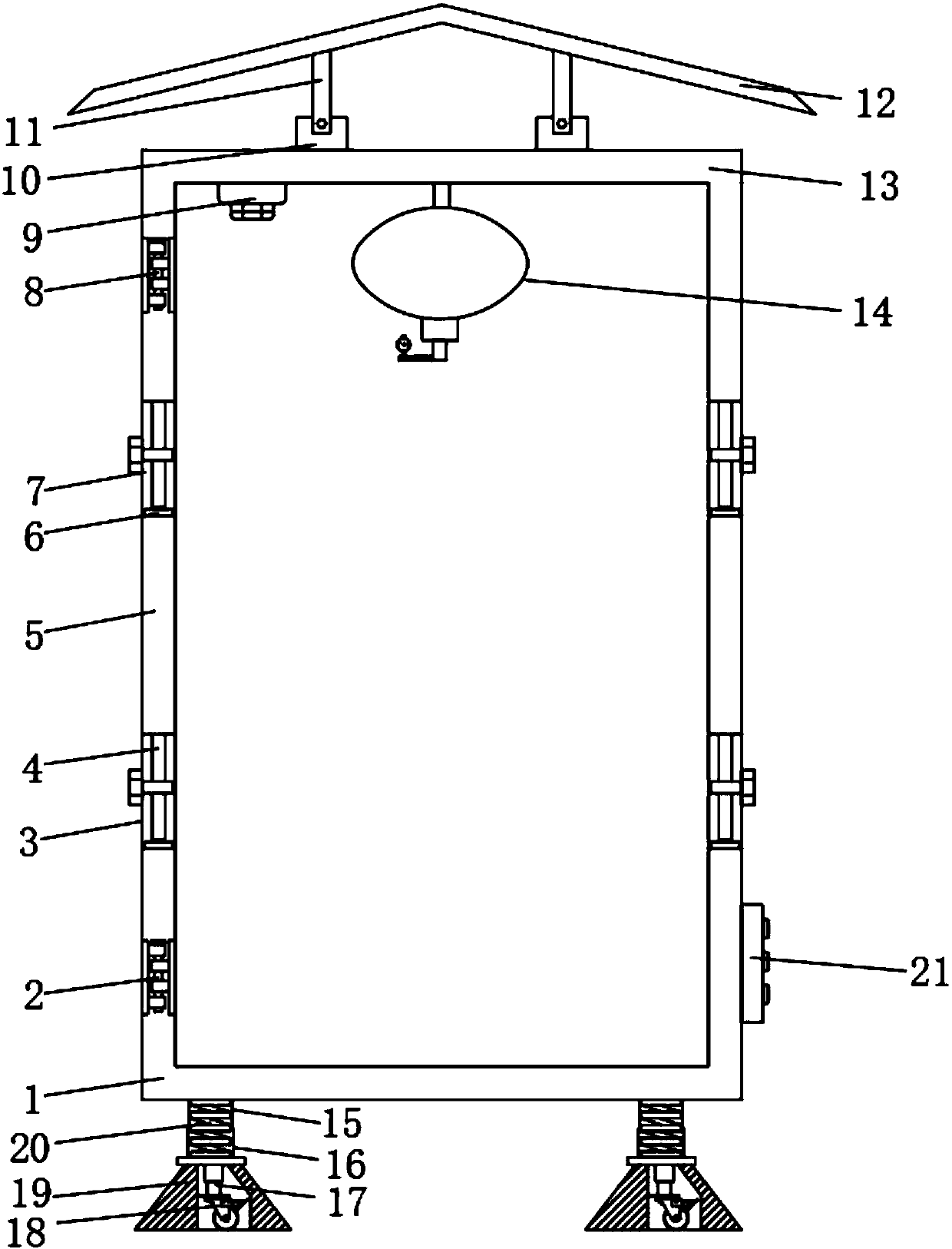 Power distribution cabinet convenient for combination