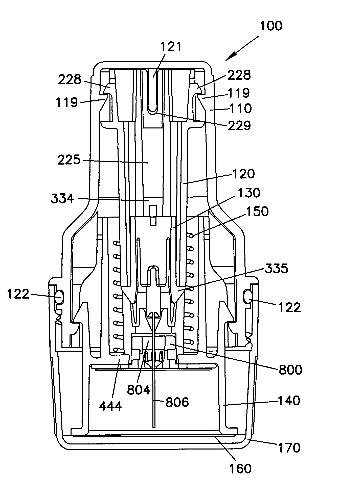 Device and method for insertion of a cannula of an infusion device