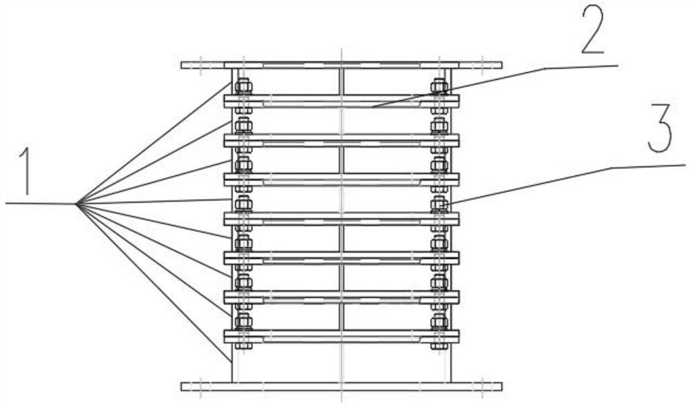 Multi-layer low-altitude anti-sideslip supporting cushion box and using method thereof