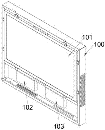 Equipment and realization method of displaying dynamic static images for audiences in motion