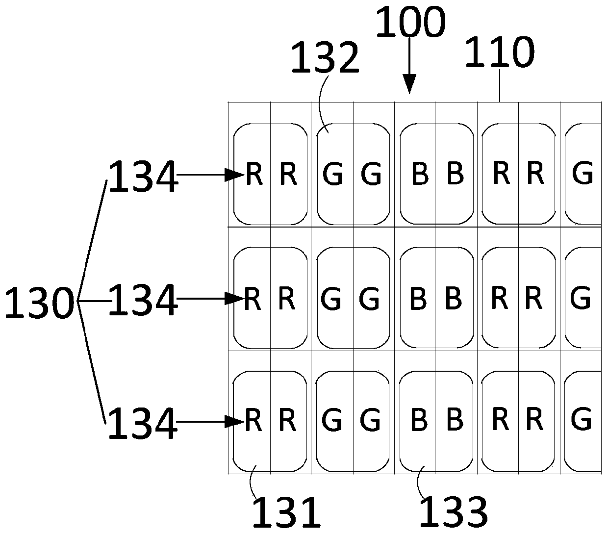 A pixel structure of an oled display panel and its manufacturing process