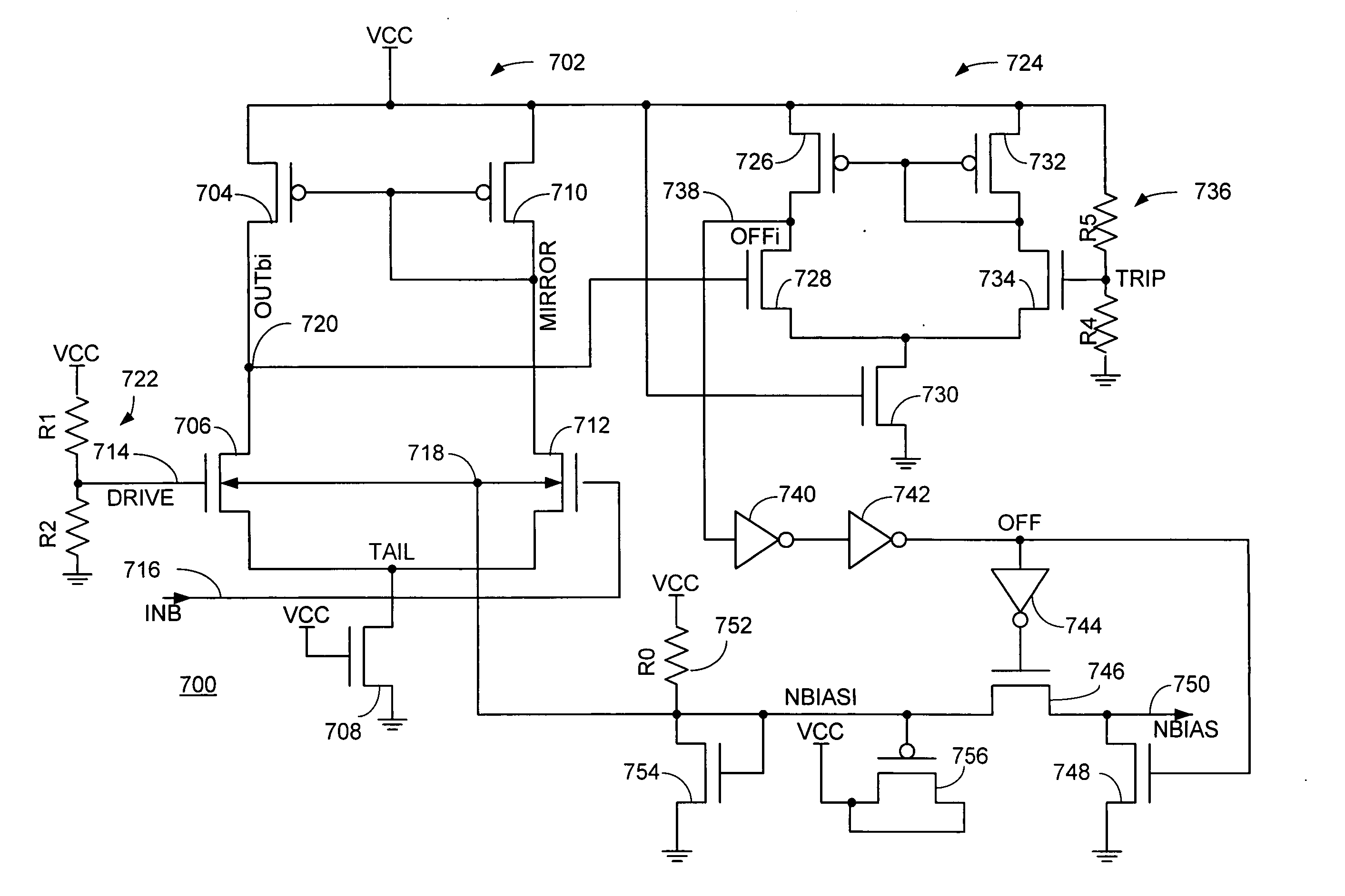 Low voltage differential amplifier circuit for wide voltage range operation