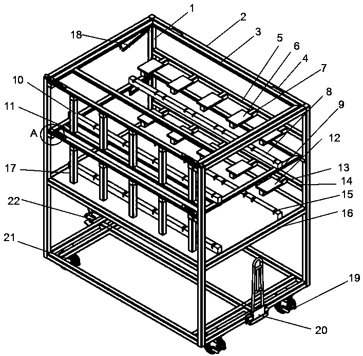 Appliance for turnover of automobile auxiliary instrument board assemblies