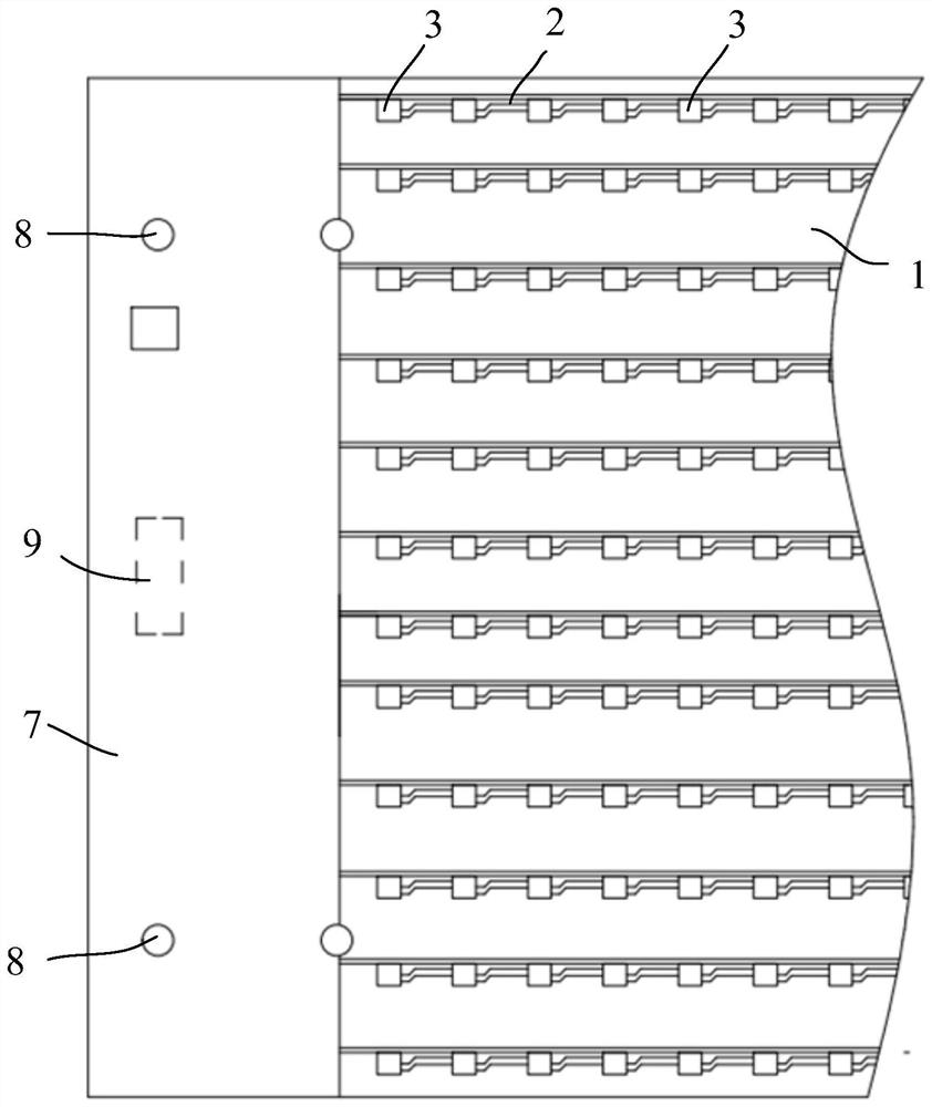 Flexible display screen and installation method